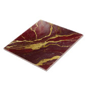 赤い大理石の金ゴールド タイル (側面)