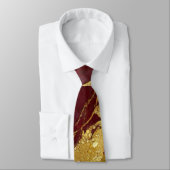 赤い大理石の金ゴールド ネクタイ (タイ)