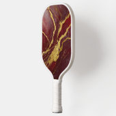 赤い大理石の金ゴールド ピックルボールラケット (左)