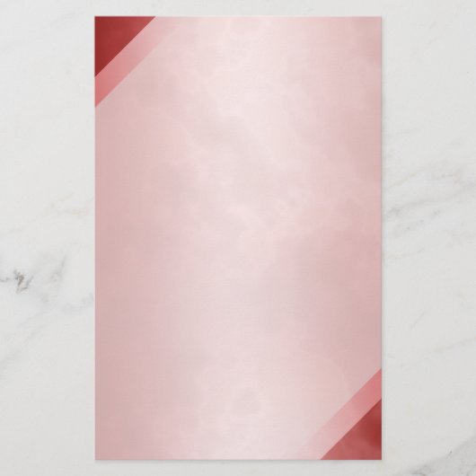 赤い大理石の静止した5.5" x 8.5" 便箋 (正面)