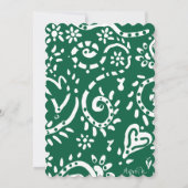 赤い天使のグリーティングカード ノートカード (裏面)