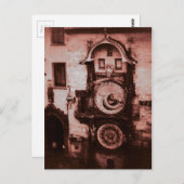 赤い天文時計 ポストカード (正面/裏面)