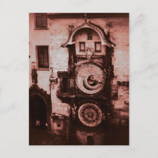 赤い天文時計 ポストカード