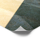 赤い太陽のフラグ紙テクスチャ、レトロなヴィンテージスタイル ポスター (角)