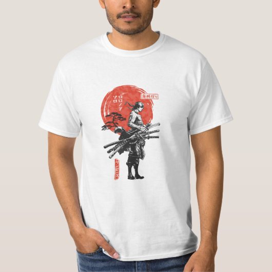 赤い太陽の侍 Tシャツ (正面)