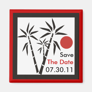 赤い太陽のSave The Date マグネット