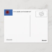 赤い太陽はがき ポストカード (裏面)