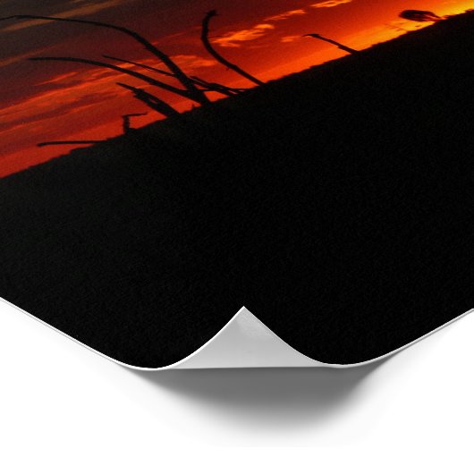 赤い太陽 ポスター (角)