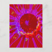 赤い太陽 ポストカード (正面)
