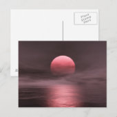 赤い太陽 ポストカード (正面/裏面)