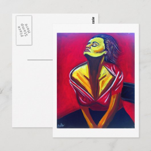 赤い太陽 ポストカード (正面/裏面)