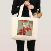 赤い夫人アールデコのデザイン ラージトートバッグ (正面(商品))