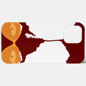 赤い女の子とアフロと金ゴールドサングラス Case-Mate iPhoneケース (裏面 (横))