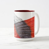 赤い女の子1のマグ ツートーンマグカップ (正面右)