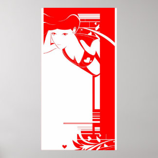 赤い女の子 ポスター