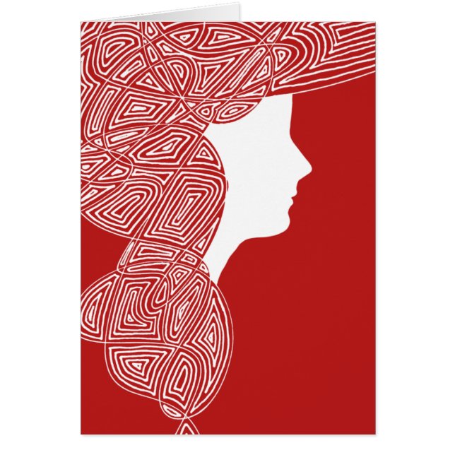 赤い女性 (正面)