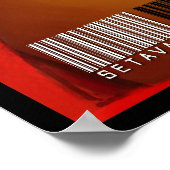 赤い女性 ポスター (角)