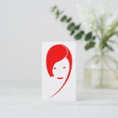 赤い女性 名刺 (スタンド正面)