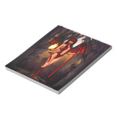 赤い女 ノートパッド (回転)