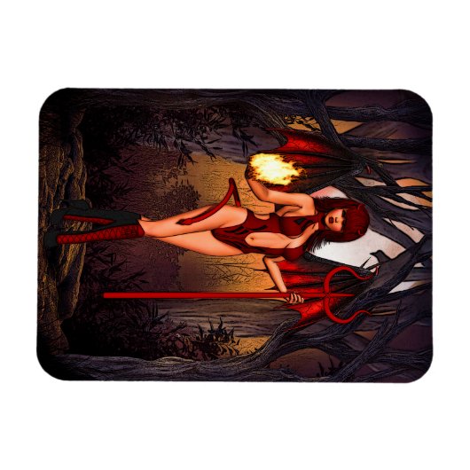 赤い女 マグネット (横)