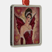 赤い妖精のクリスマスの装飾 メタルオーナメント (右)