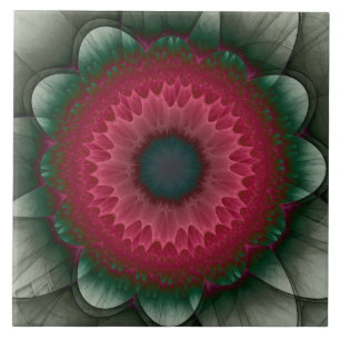 赤い妖精の花 タイル