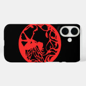 赤い妖精の黒い背景 Case-Mate iPhoneケース (裏面 (横))