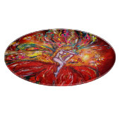 赤い妖精を燃やす カッティングボード (角)