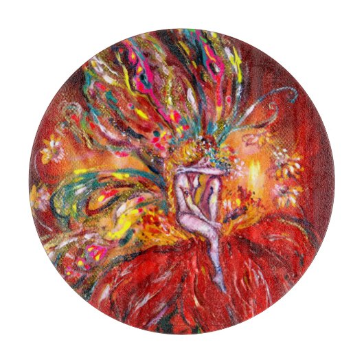 赤い妖精を燃やす カッティングボード (正面)