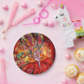 赤い妖精を燃やす ペーパープレート (パーティー)