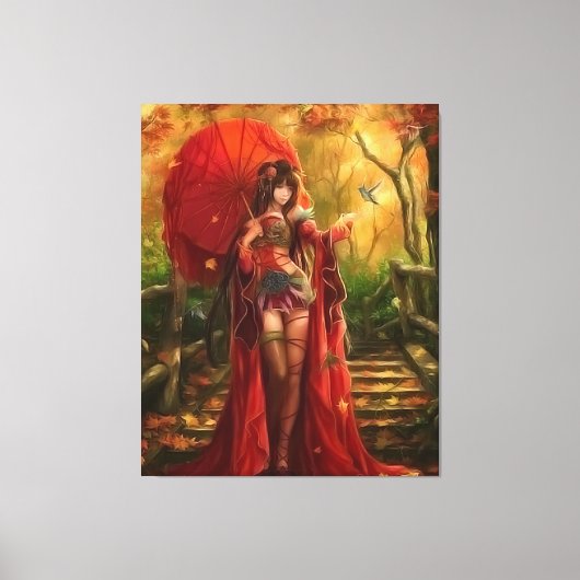 赤い妖精 キャンバスプリント (正面)