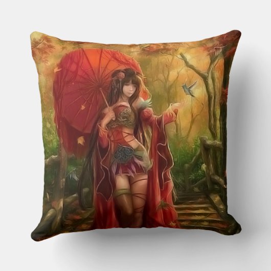 赤い妖精 クッション (裏面)