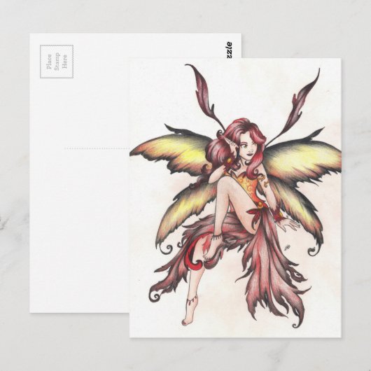 赤い妖精 ポストカード (正面/裏面)