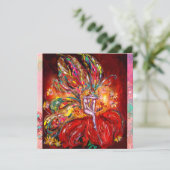 赤い妖精 黄色 緑 ピンク 案内状 (スタンド正面)