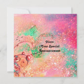 赤い妖精 黄色 緑 ピンク 案内状 (裏面)