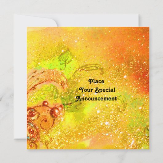 赤い妖精 黄色 緑 案内状 (裏面)