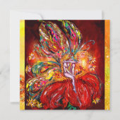 赤い妖精 黄色 緑 案内状 (正面)