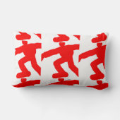 赤い姿 ランバークッション (裏面)