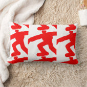 赤い姿 ランバークッション (ブランケット)