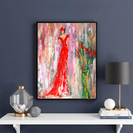 赤い婦人 ポスター