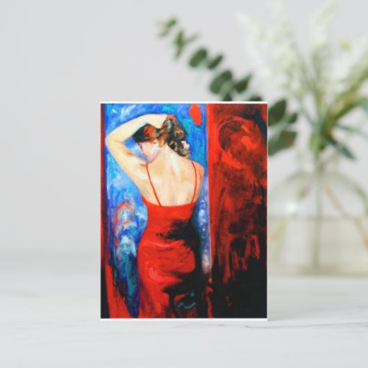 赤い婦人 ポストカード (スタンド正面)