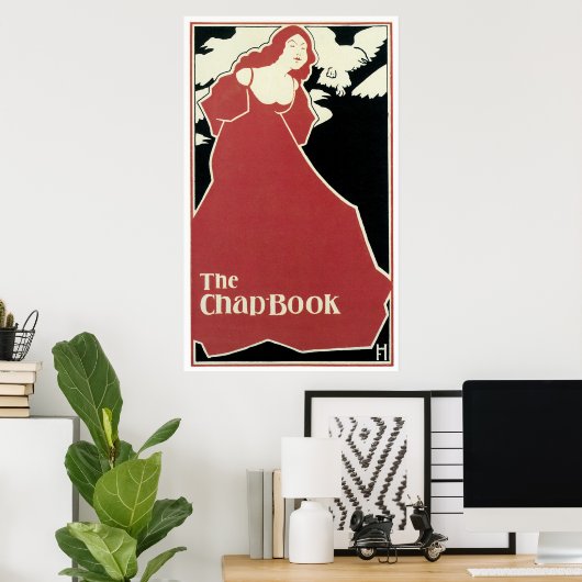 赤い婦人～Chapブック ポスター (ホームオフィス)