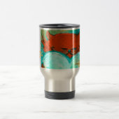 赤い子猫のハートのコーヒー旅行コップ トラベルマグ (中央)