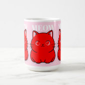 赤い子猫 コーヒーマグカップ (中央)