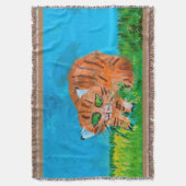 赤い子猫 スローブランケット (正面縦)