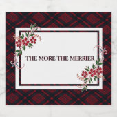 赤い字メリーが多いほど スパークリングワインラベル (シングルラベル)