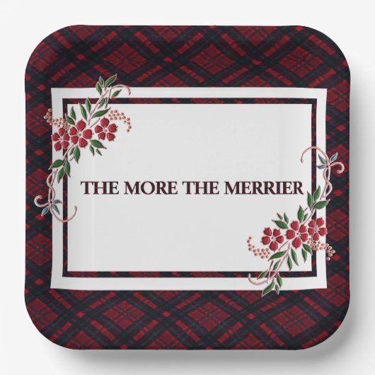 赤い字メリーが多いほど ペーパープレート (正面)