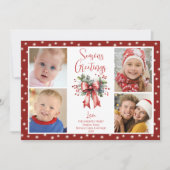 赤い季節のごあいさつ4 Photo Script Bow Light シーズンカード (正面)