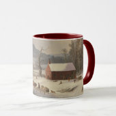 赤い学校の家(国場面) 1858年 マグカップ (正面右)