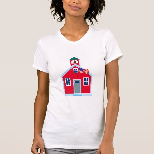 赤い学校の家 Tシャツ (正面)